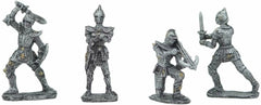 Set of 12 Medieval Knights w/ Swords Crossbow Halberds & Shield Figurines-7