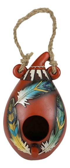 Southwestern Indian Trinity Dreamcatcher Feathers Hanging Birdhouse Bird Feeder-5