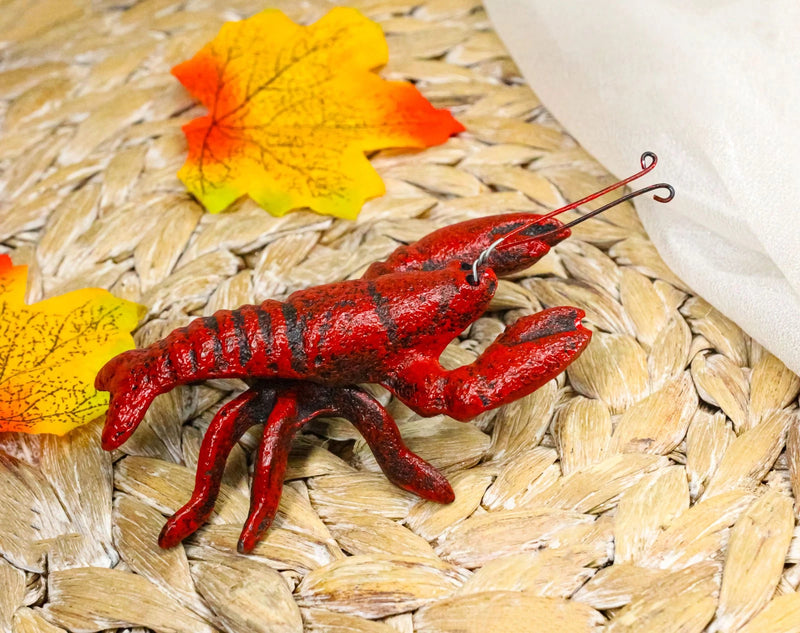Pack Of 4 Cast Iron Nautical Cajun Creole Mini Baby Lobster Decorative Figurines-1