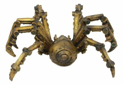 Steampunk Robotic Spider Statue Cyborg Gargantuan Arachnid Tarantula Figurine-5