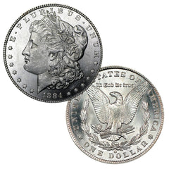 1884 O Morgan Silver Dollar $1 Brilliant Uncirculated BU 90% Silver-1