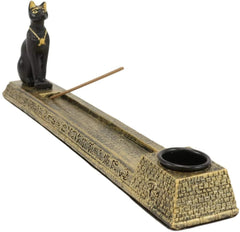 Quemador de incienso en forma de cono y varilla de gato, diosa egipcia de la protección, Bastet-6