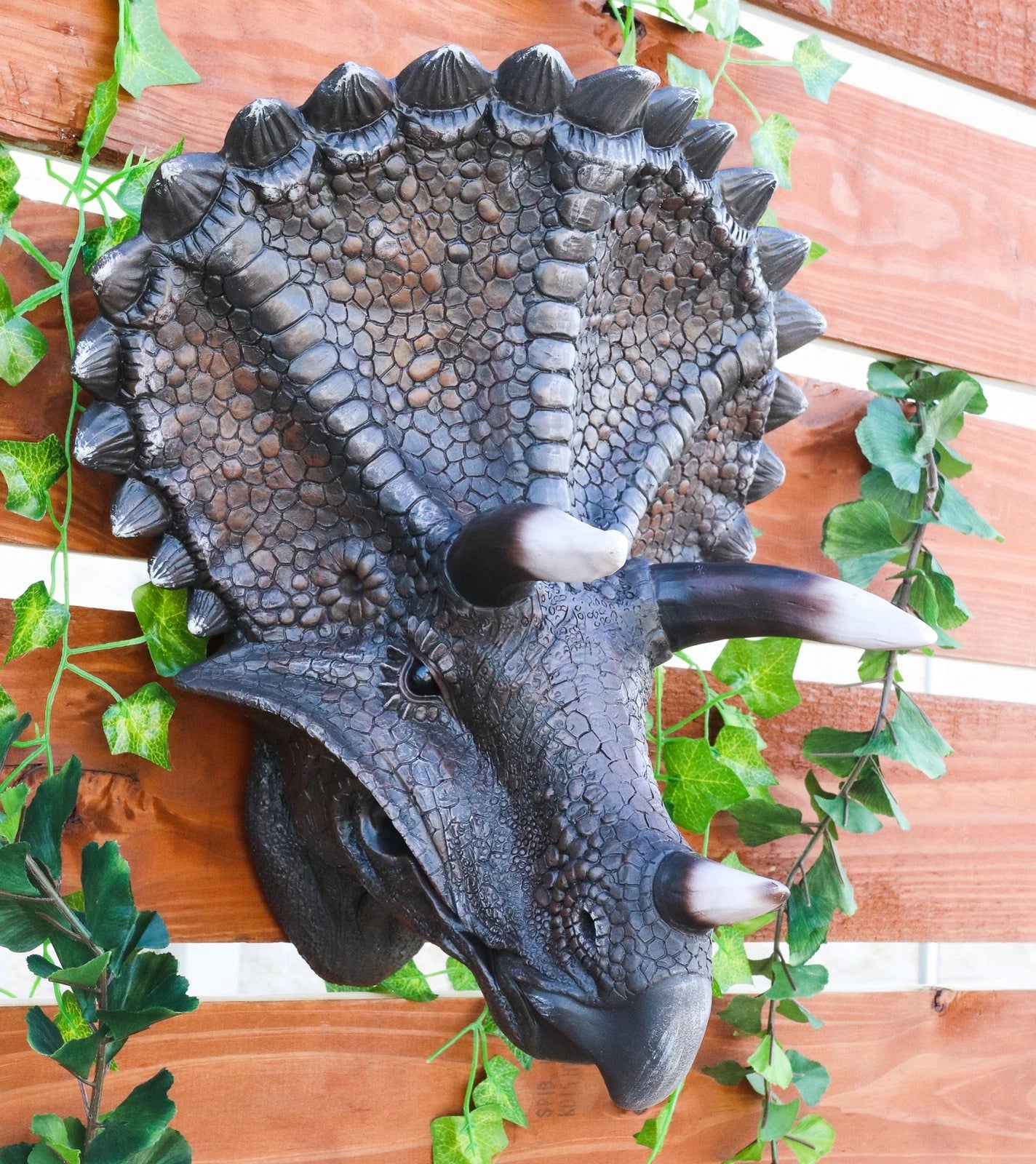 Jurassic Triceratops Wall Head Large 15.25" H Hanging Wall Decor Plaque-1