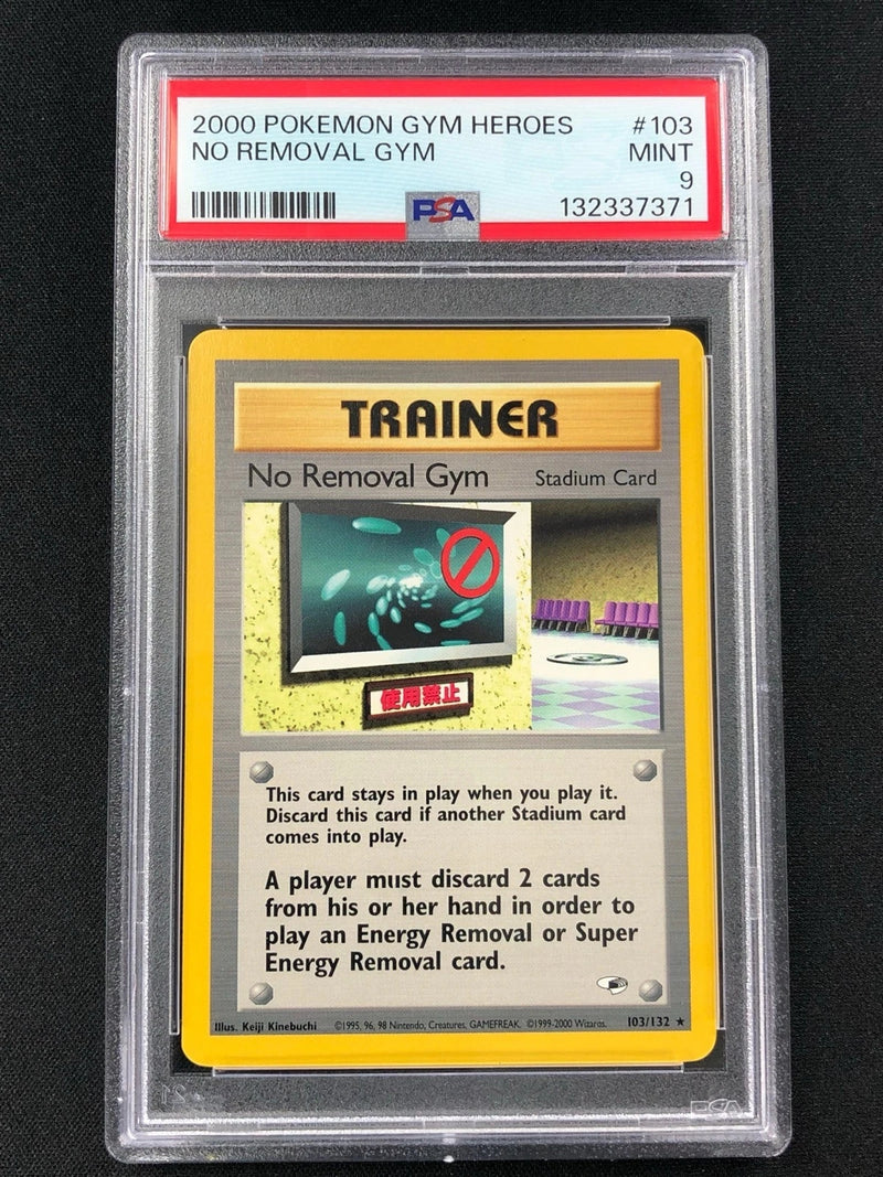 Pokemon 2000 NoPokemon 2000 No Removal Gym 103/132 PSA 9 Removal Gym 103/132 PSA 9-1