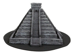 Temple of Kukulcan Mesoamerican Aztec Step Pyramid Backflow Incense Cone Burner-6