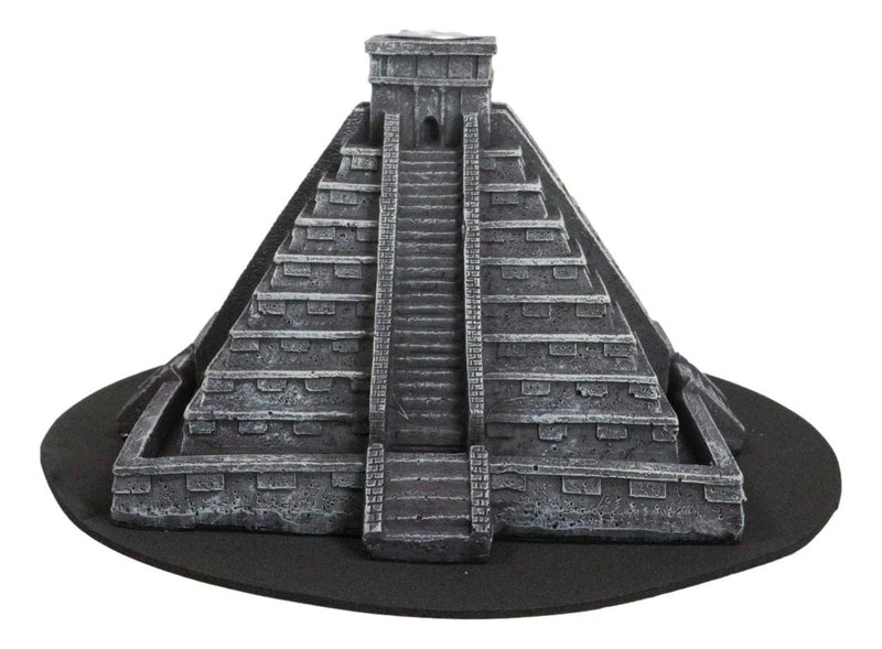 Temple of Kukulcan Mesoamerican Aztec Step Pyramid Backflow Incense Cone Burner-6