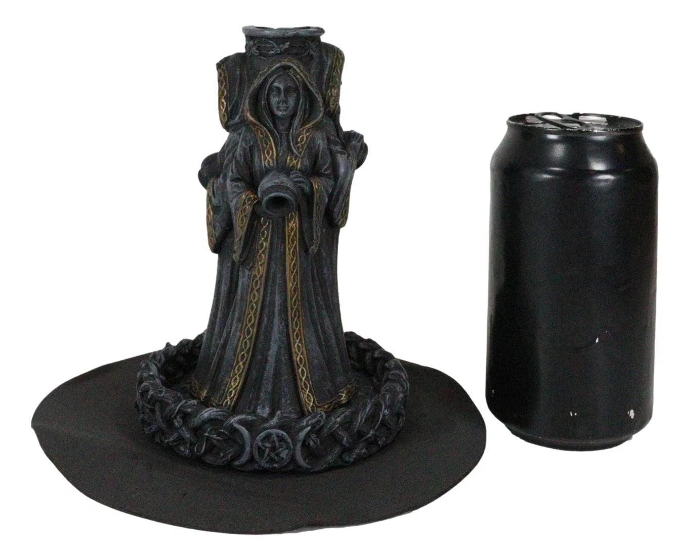Wicca Triple Moon Goddess Maiden Mother And Crone Pagan Backflow Incense Burner-5