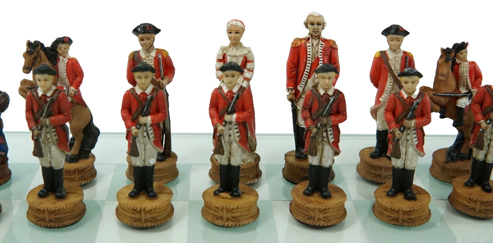 American Revolutionary War US Continental VS British Imperial Army Chess-6