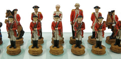 American Revolutionary War US Continental VS British Imperial Army Chess-6
