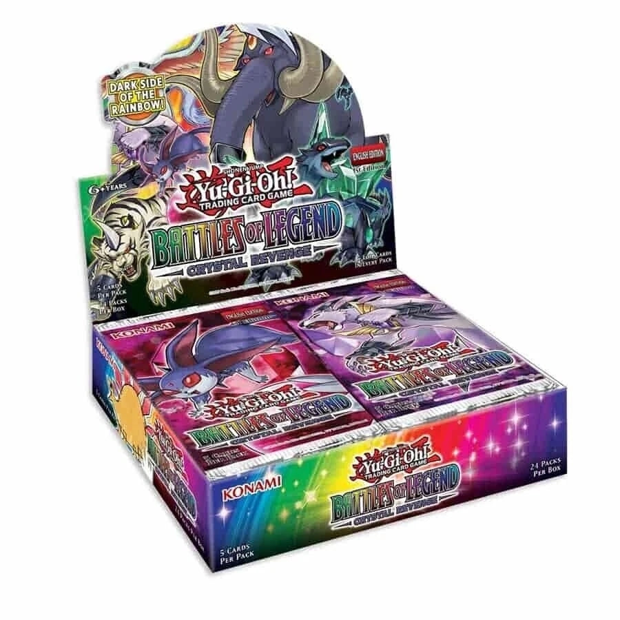 Caja de sobres de Yugioh Battles of Legend: Crystal Revenge sellada de fábrica-1