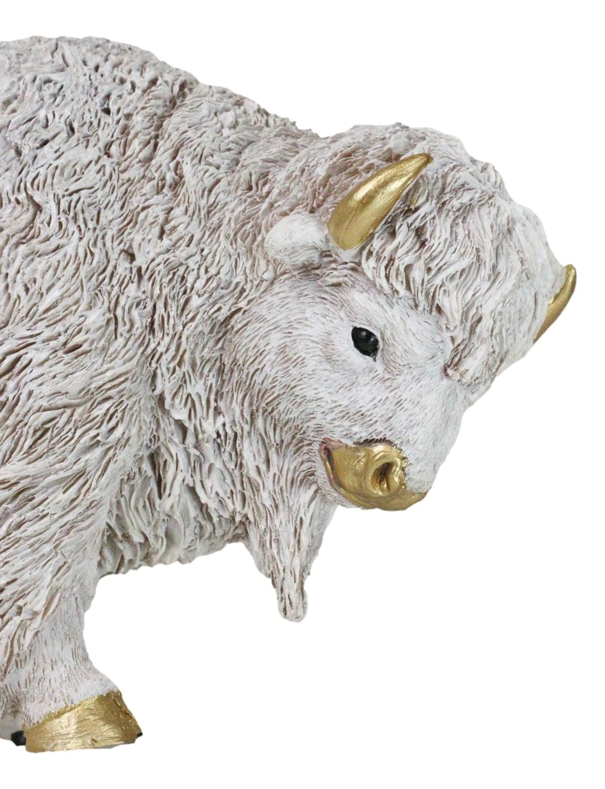 Native American Sacred White Bison Buffalo Decorative Wall Sculpture Relief-6