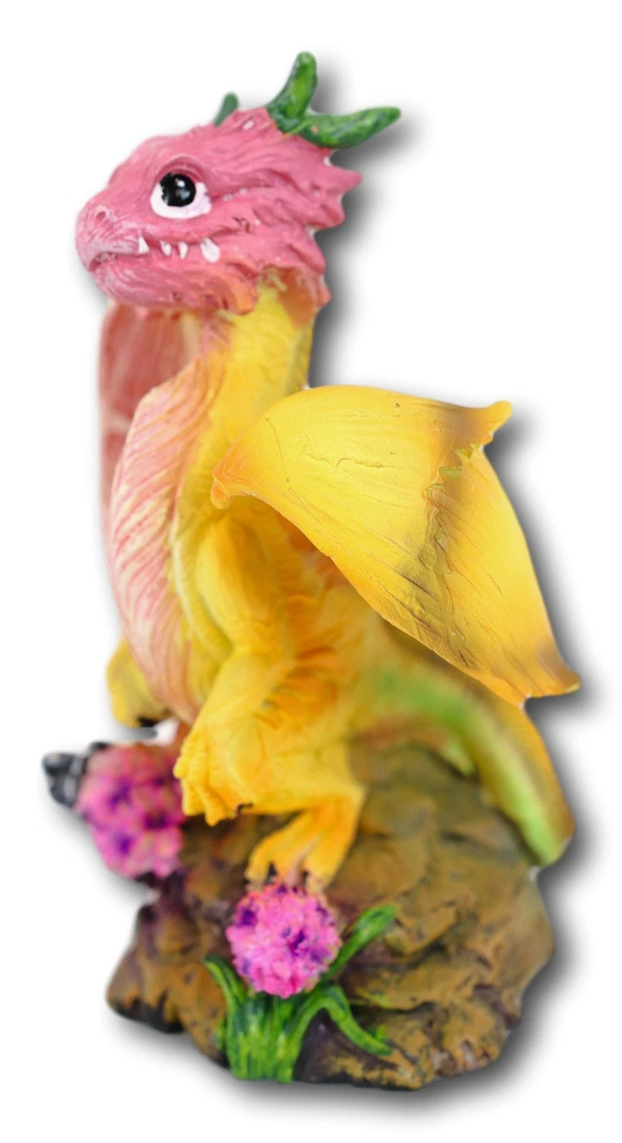 Colorful Fruits Vegetables Yellow Onion Dragon Figurine Fairy Garden Decor-6