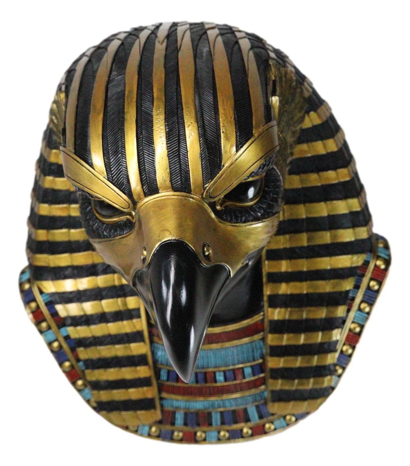 Ancient Egyptian Deity Horus God Of The Sky Bust Wall Plaque Sculpture 12.25"H-4