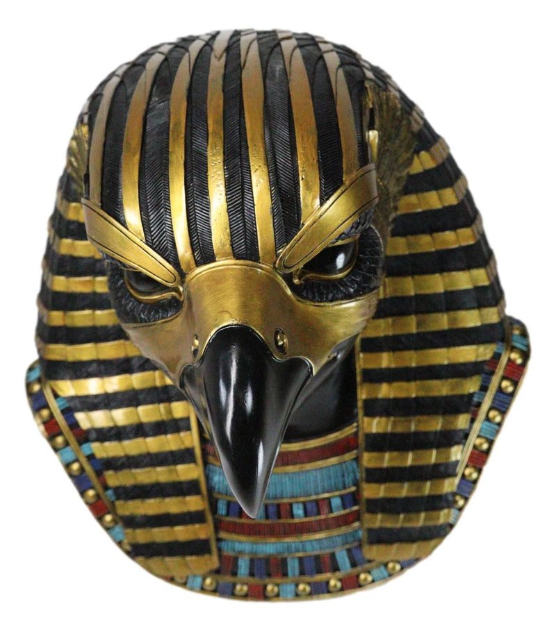 Ancient Egyptian Deity Horus God Of The Sky Bust Wall Plaque Sculpture 12.25"H-4