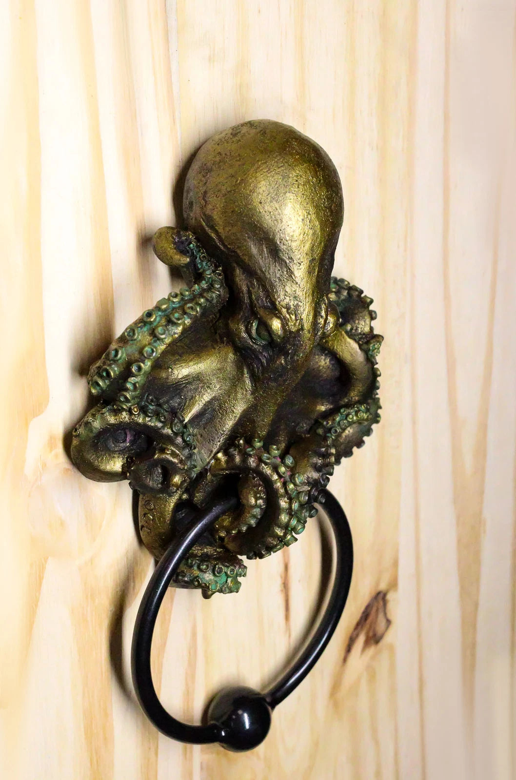 Deep Ocean Creature Octopus Door Knocker 8.5"Tall Kraken Monster Cthulhu-7