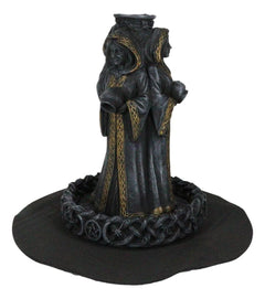 Wicca Triple Moon Goddess Maiden Mother And Crone Pagan Backflow Incense Burner-7