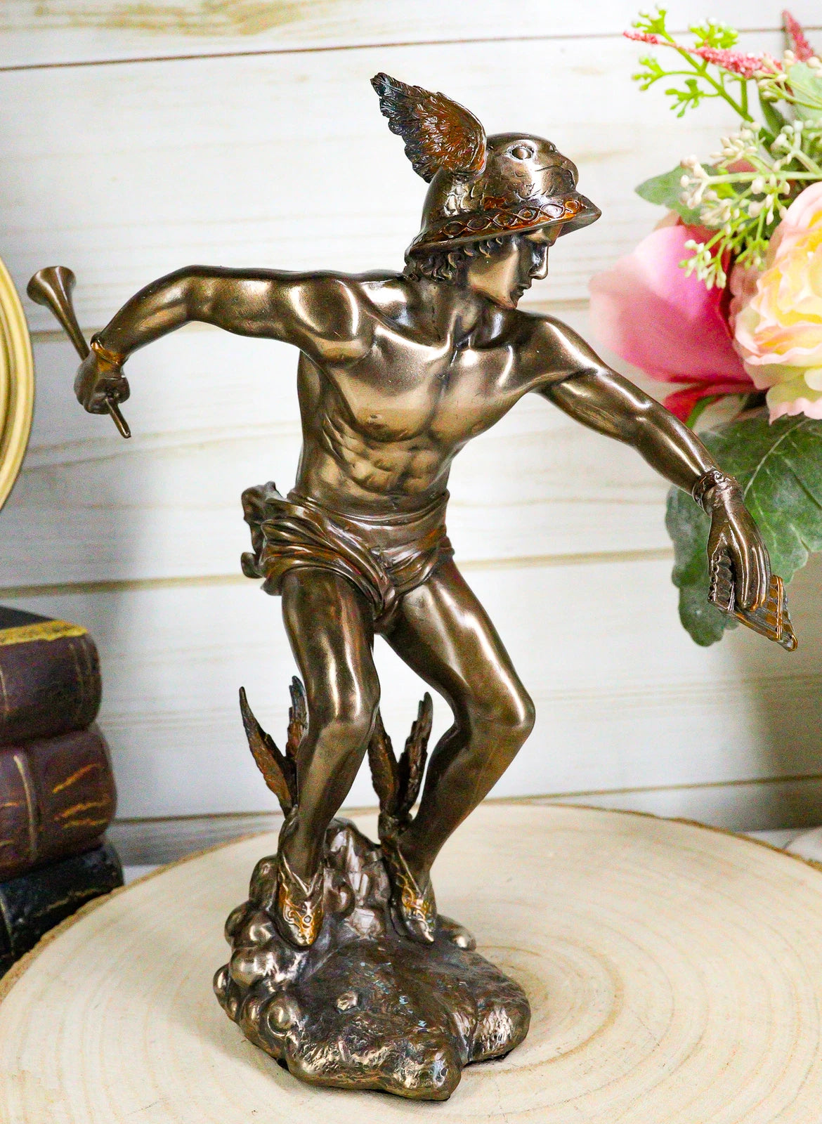 Greek Roman Olympian Deity Hermes Mercury God Of Messengers & Thieves Figurine