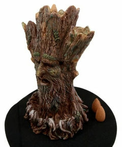 Whispering Forest Celtic Greenman Backflow Incense Cone Burner Figurine-8