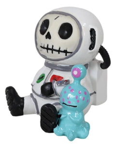 Furrybones Cosmo The Space Explorer Astronaut With ET Alien Furry Bone Figurine-4
