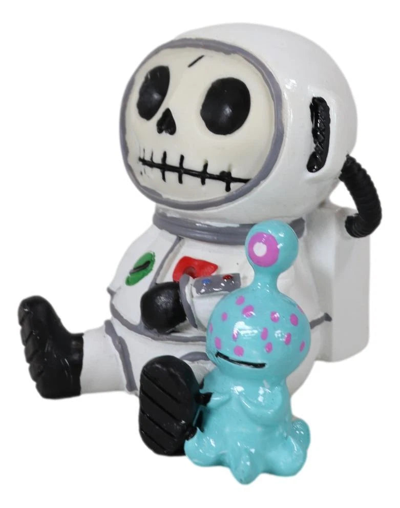 Furrybones Cosmo The Space Explorer Astronaut With ET Alien Furry Bone Figurine-4