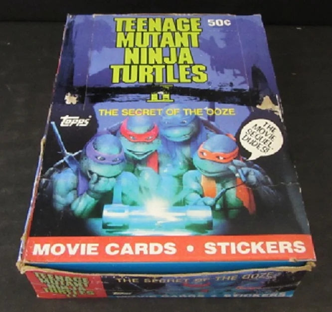 1991 Topps Teenage Mutant Ninja Turtles II Movie Cards Box-1