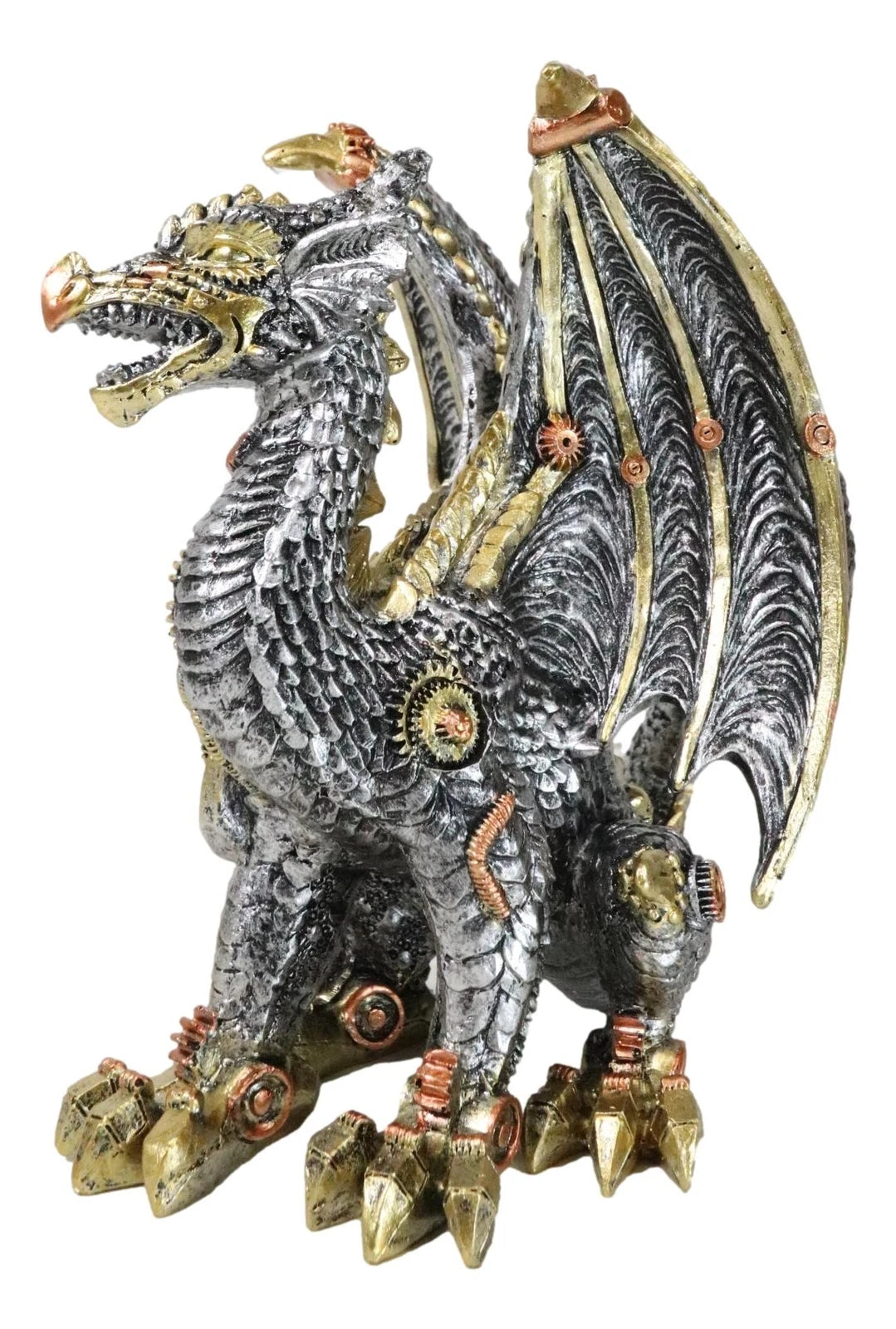 Geared Mechanical Look Steampunk Dragon Cyber Robot Decorative Sculpture-3