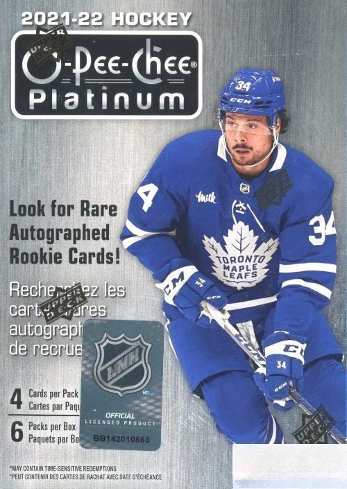 2021/22 OPC PLATINUM Hockey EXCLUSIVE Factory Sealed Blaster Box! In Stock!