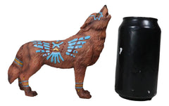 Eagle Vision Native Tribal Howling Wolf Totem Spirit Figurine Collection 6.25"L-3