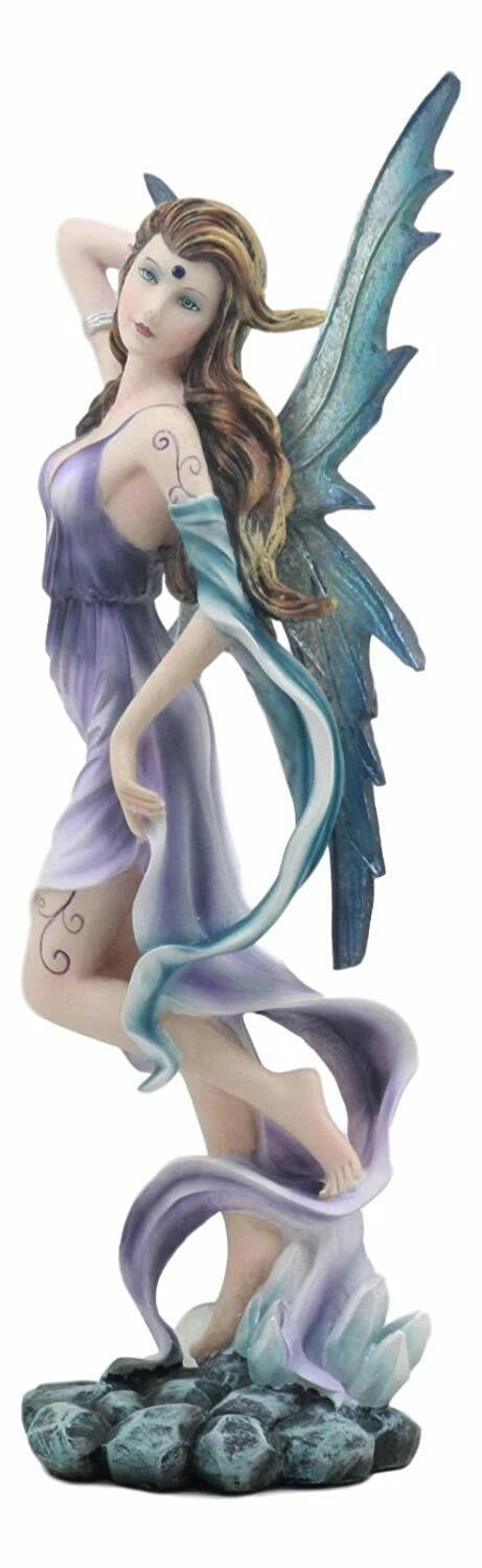 Celestial Tao Wind Elemental Fairy Statue 11"H Mythical Fantasy Fae-4
