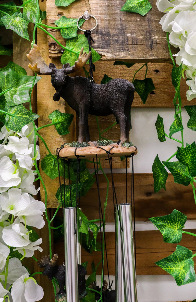 The Emperor North American Moose Resonant Relaxing Wind Chime Garden Patio-2