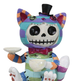 Furry Bones Whimsical Wonderland Cheshire Cat Alice Skeleton Figurine Furrybones-3