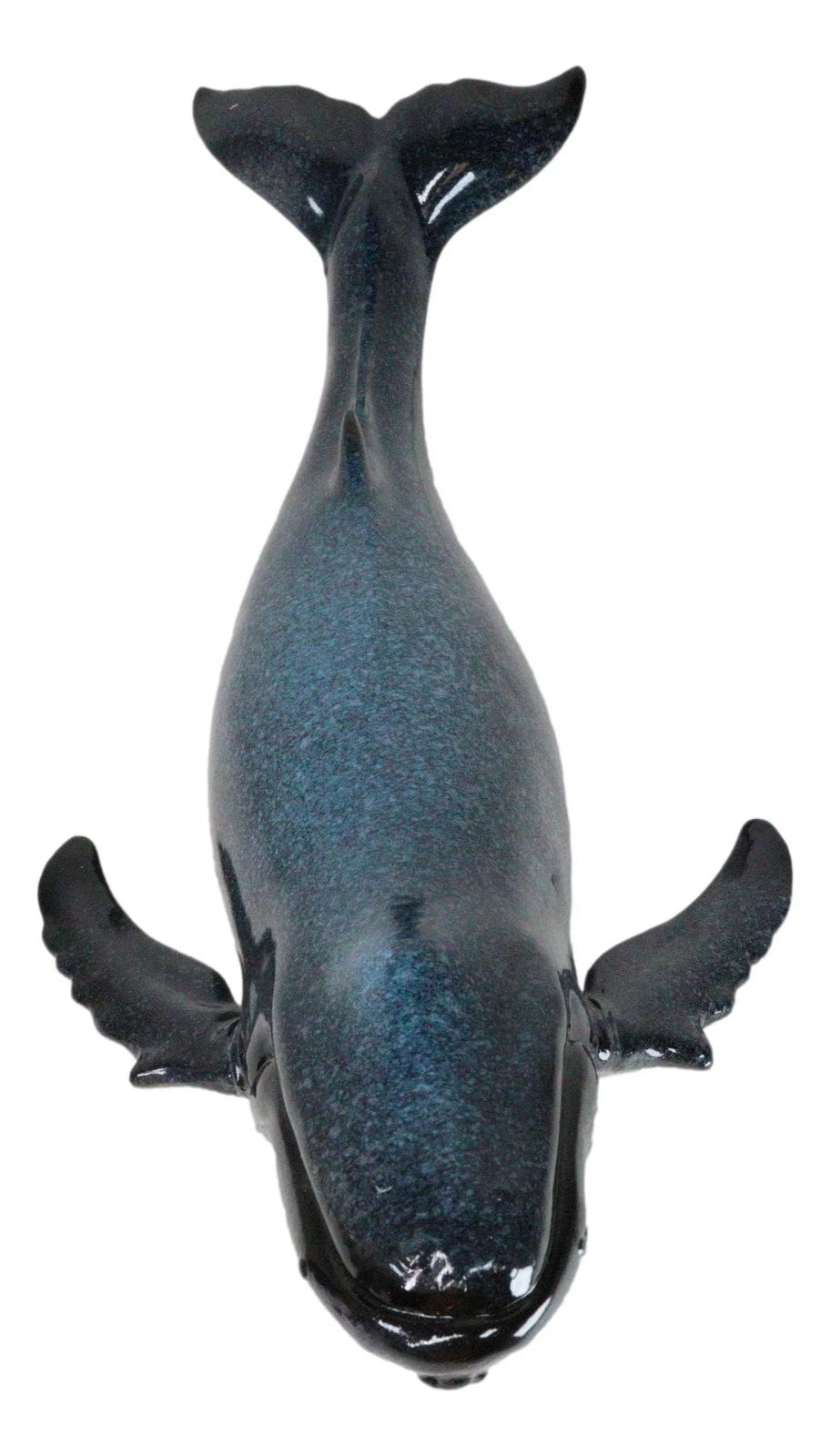 Large Nautical Ocean Marine Baleen Blue Humpback Whale Swimming Figurine 17"L-2