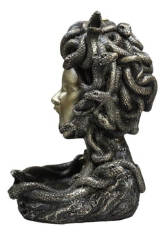 Greek Goddess Medusa with Snake Hairs Backflow Incense Cone Burner Figurine-3