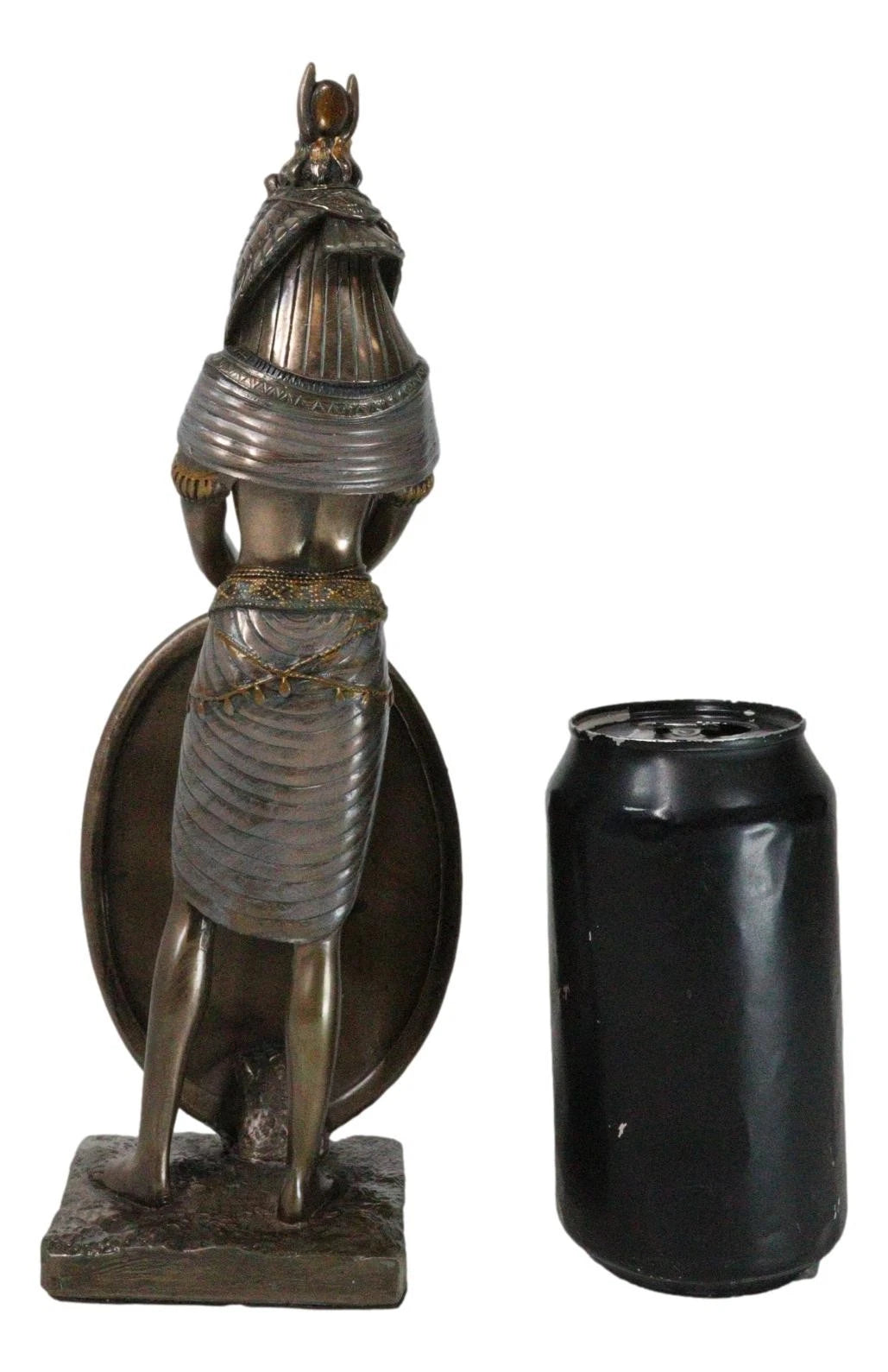 Egyptian Goddess Of Magic & Motherhood Isis Ra With Reed Shield Figurine Decor-2