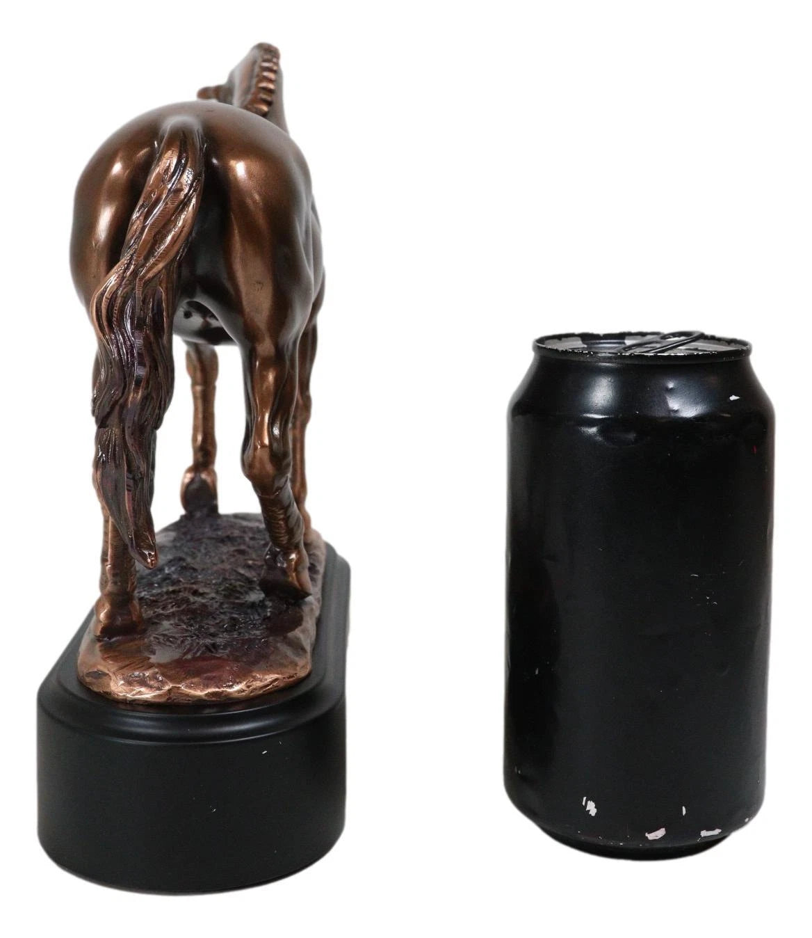 Hanoverian Mare Horse Walking The Pasture Bronze Electroplated Figurine Statue-5