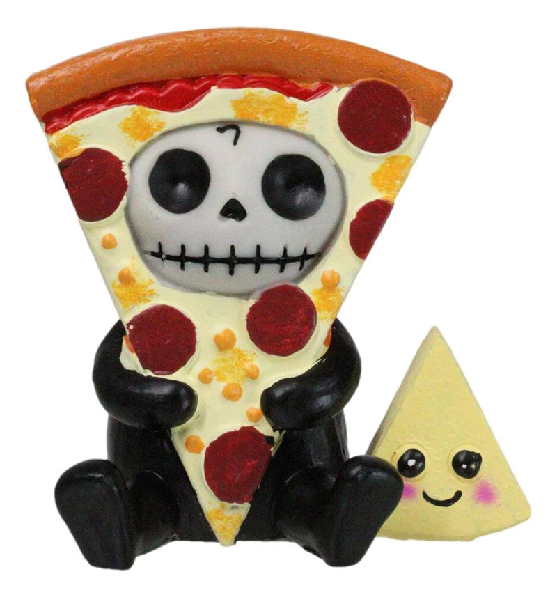 Furry Bones Whimsical Peppi Pizza With Cheese Skeleton Figurine Furrybones-5