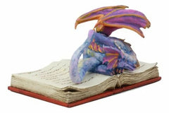 Amy Brown Fantasy Rainbow Book Wyrm Dragon Of Bibliography Figurine Decor Statue-3