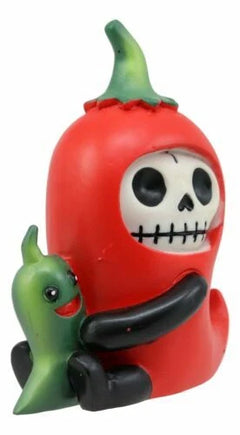 Furrybones Skeleton Chilito Hot Red Chili Pepper Figurine 3.25"H-5