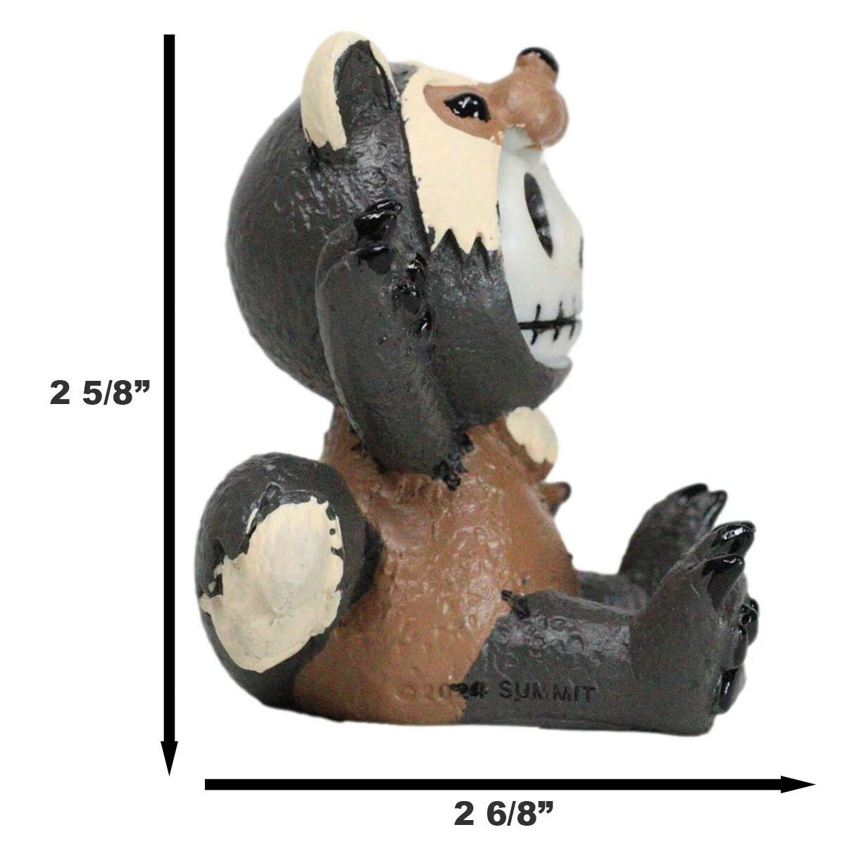 Furry Bones Hugh The Skunk Bear Wolverine Voodoo Skeleton Figurine Collectible-4