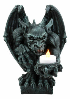 Squatting Gothic Gargoyle Candle Holder Guardian Servant Tea Light Castle Butler-4