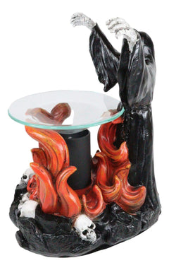 Dark Conjuring Grim Reaper Fire Magic Electric Oil Burner Tart Warmer-3