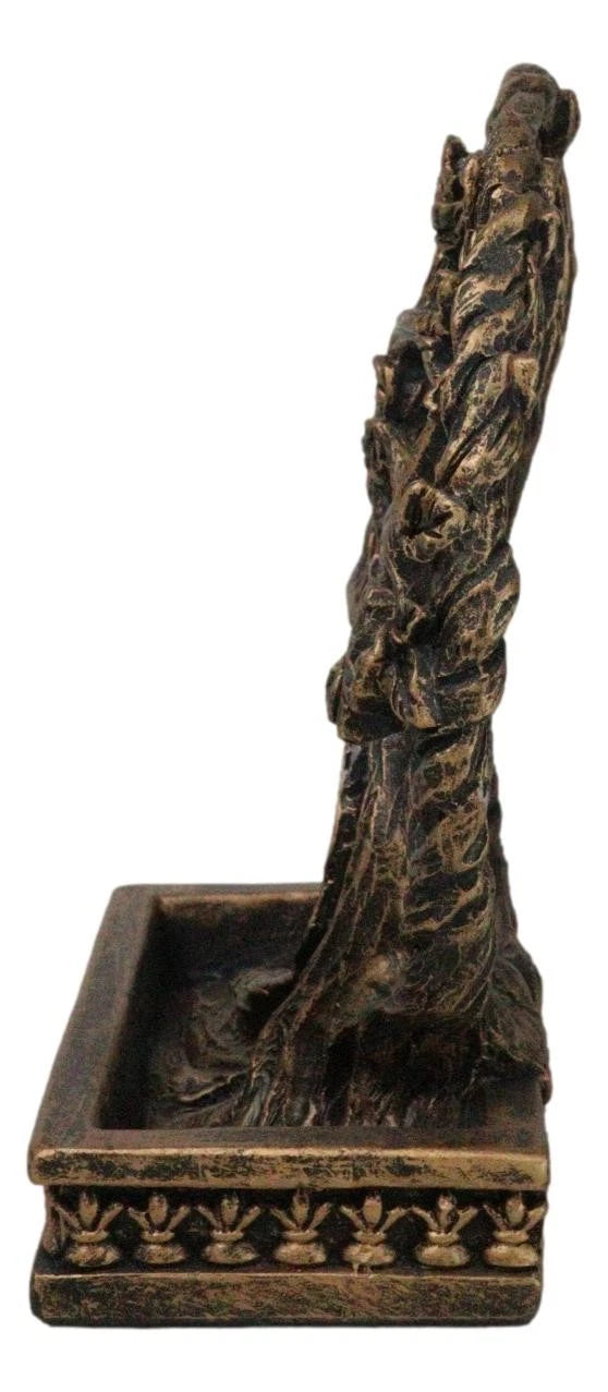 Forest Crann Bethadh Celtic Willow Tree of Life Backflow Incense Cone Burner-5