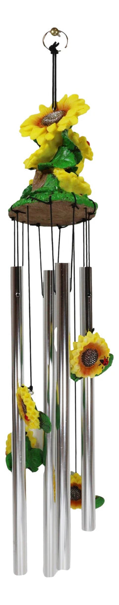 Spring Sunflowers Bloom Resonant Relaxing Wind Chime Patio Garden-4