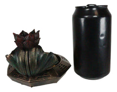 Feng Shui Padma Lotus Basin Yin Yang Koi Fishes Backflow Incense Cone Burner-2