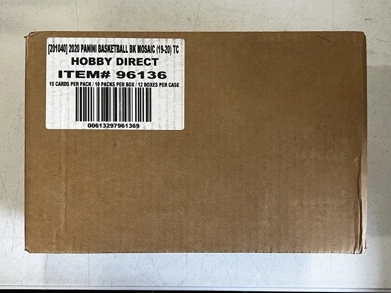 2019-20 Panini Mosaic Hobby 12-Box CASE! NBA Basketball Factory Sealed New-1