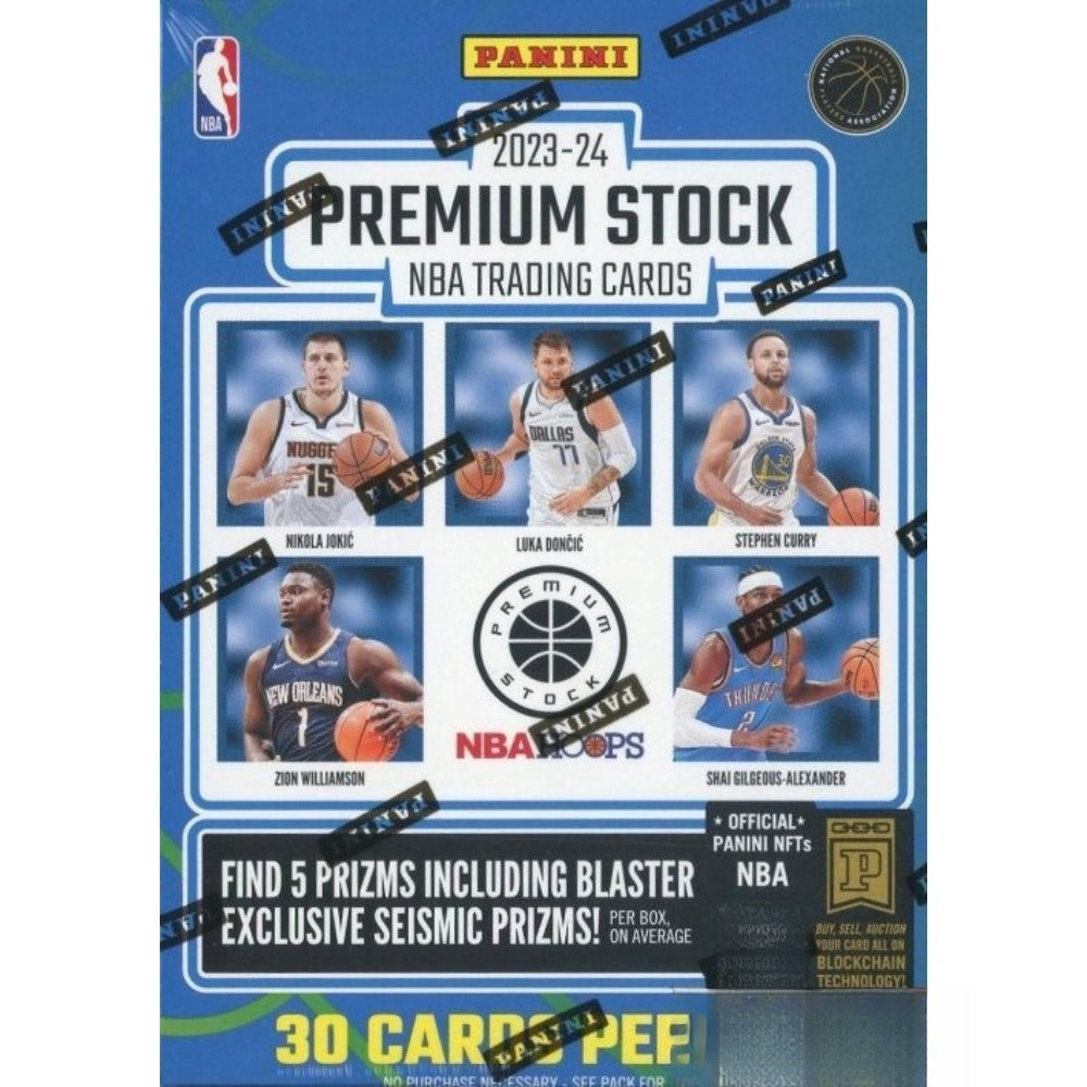 2023/24 Panini PREMIUM STOCK Basketball Blaster Sealed Box-5 PRIZM! Wemby RC YR!-2