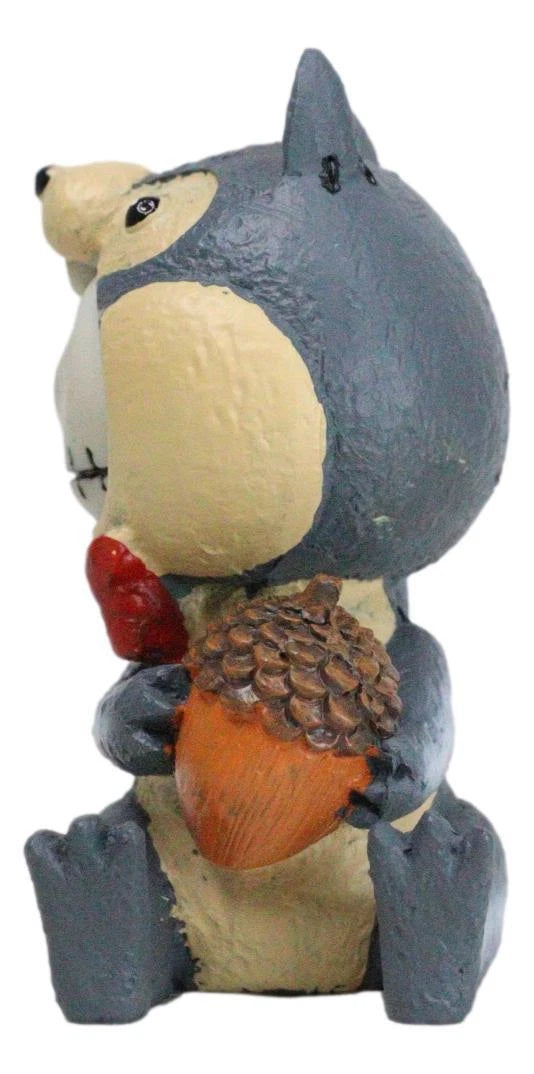 Furrybones Nibbles The Squirrel Voodoo Skeleton With Acorn Figurine Collectible-3