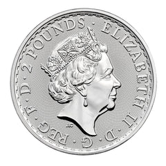 2021 Great Britain £2 Silver Britannia 1oz .999 BU Brilliant Uncirculated-2