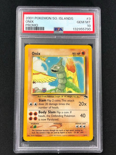 Pokemon 2001 Onix 3/18 Islands Promo PSA 10-1