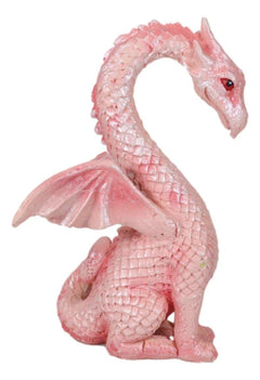 Valentines Cupid Love Dragon Couple Set of Two Blue and Pink Dragon Statue-4